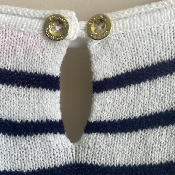 Lilly Pulitzer Petrina Sweater Coastal Shell Stripe - Picture 7 of 9